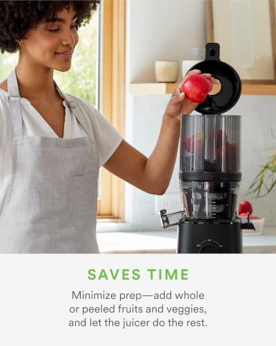 Self-Feeding Cold Press Juicer with Wide-Mouth Hopper