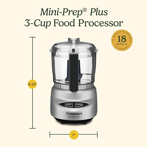 24oz Mini Food Processor with Reversible Stainless Steel Blade