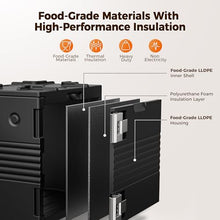 95QT Food Warmer with Wheels & Stainless Steel Latch