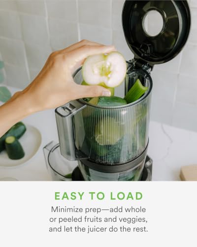 Self-Feeding Cold Press Juicer with Wide-Mouth Hopper