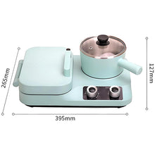 4-in-1 Electric Breakfast Station with Griddle, Pot & Frying Pan