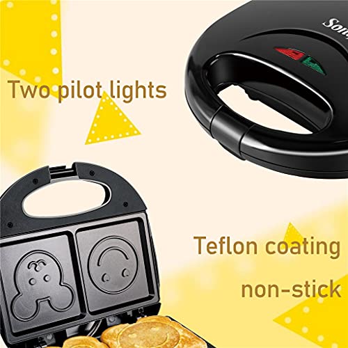 Electric Nonstick Waffle & Sandwich Maker