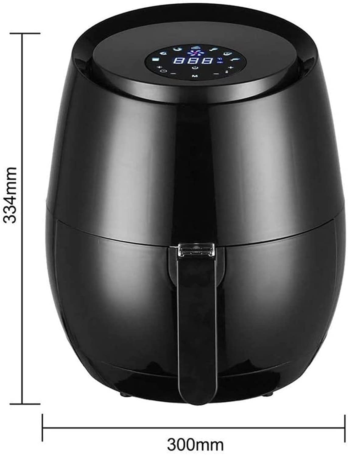 1500W Digital Air Fryer with 7 Presets & Nonstick Basket