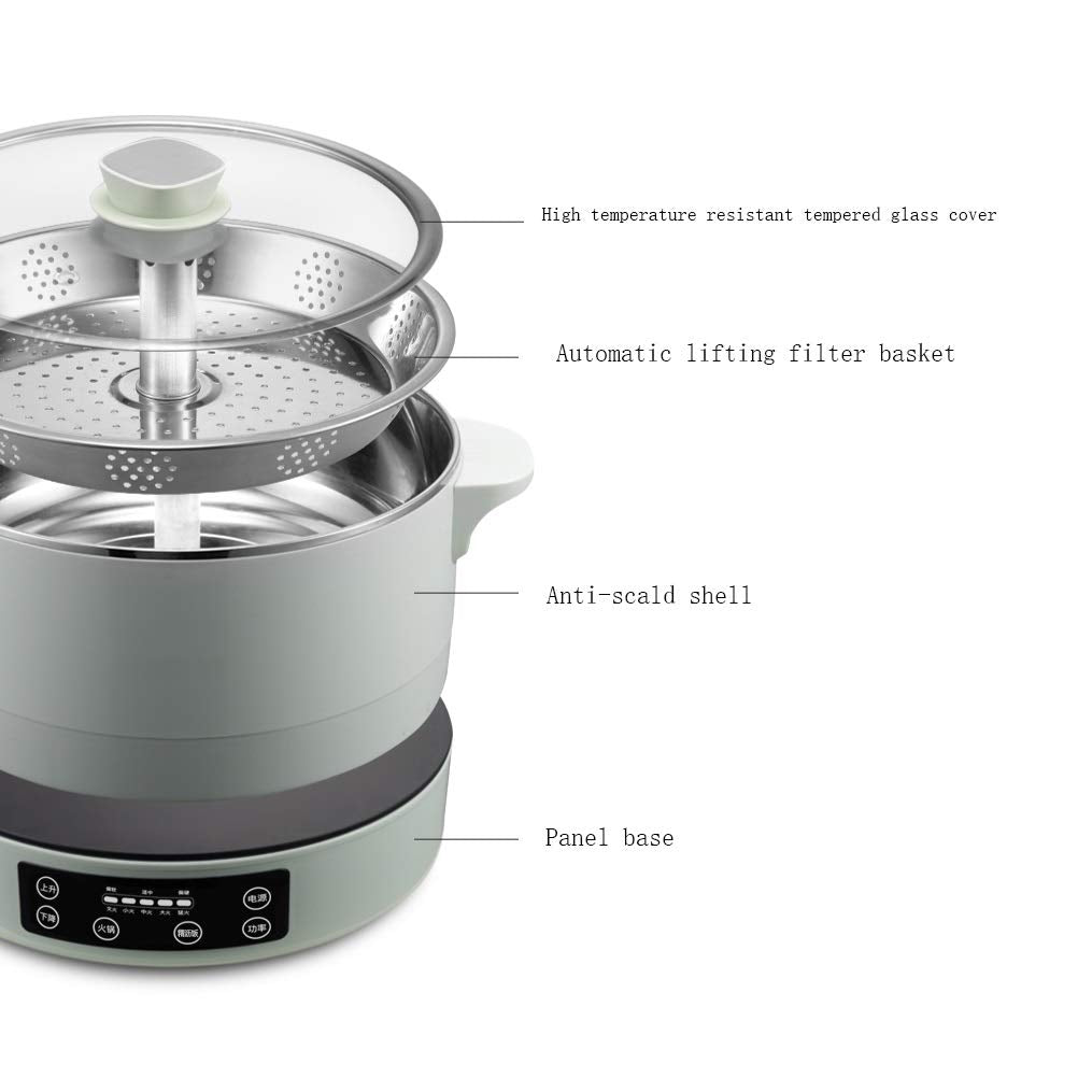 Automatic Lifting Electric Hot Pot with Multifunction Control