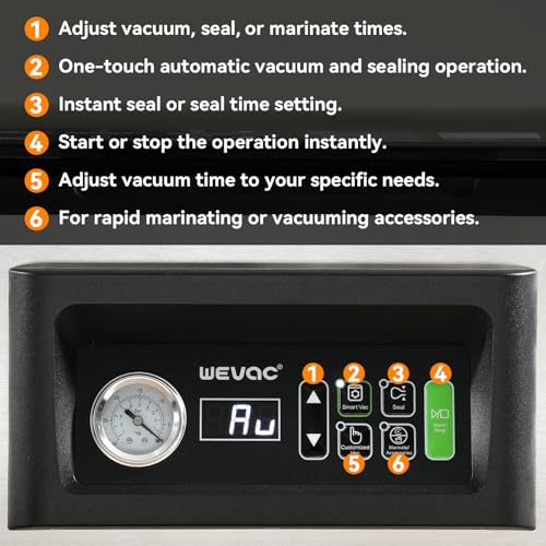 12-Inch Chamber Vacuum Sealer with Auto Vacuum Sensing