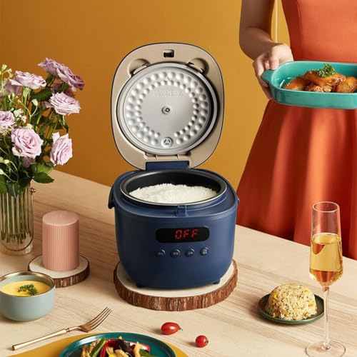2L Mini Smart Rice Cooker with Timer & Keep Warm Function