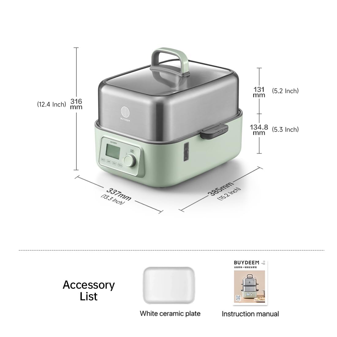 BUYDEEM G56 Electric Food Steamer