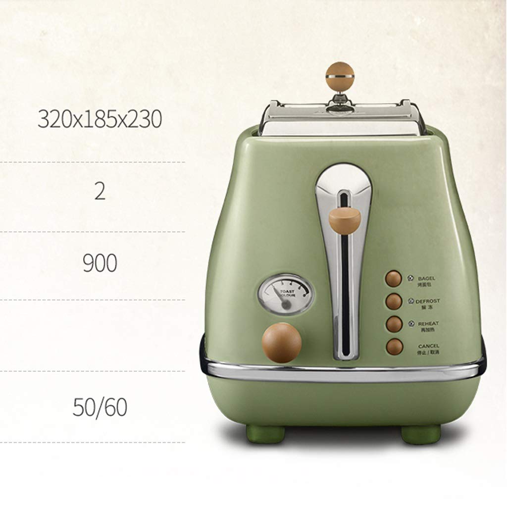 2-Slice Stainless Steel Toaster with Extra-Wide Slots