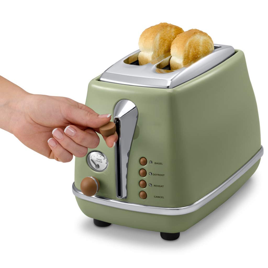 2-Slice Stainless Steel Toaster with Extra-Wide Slots