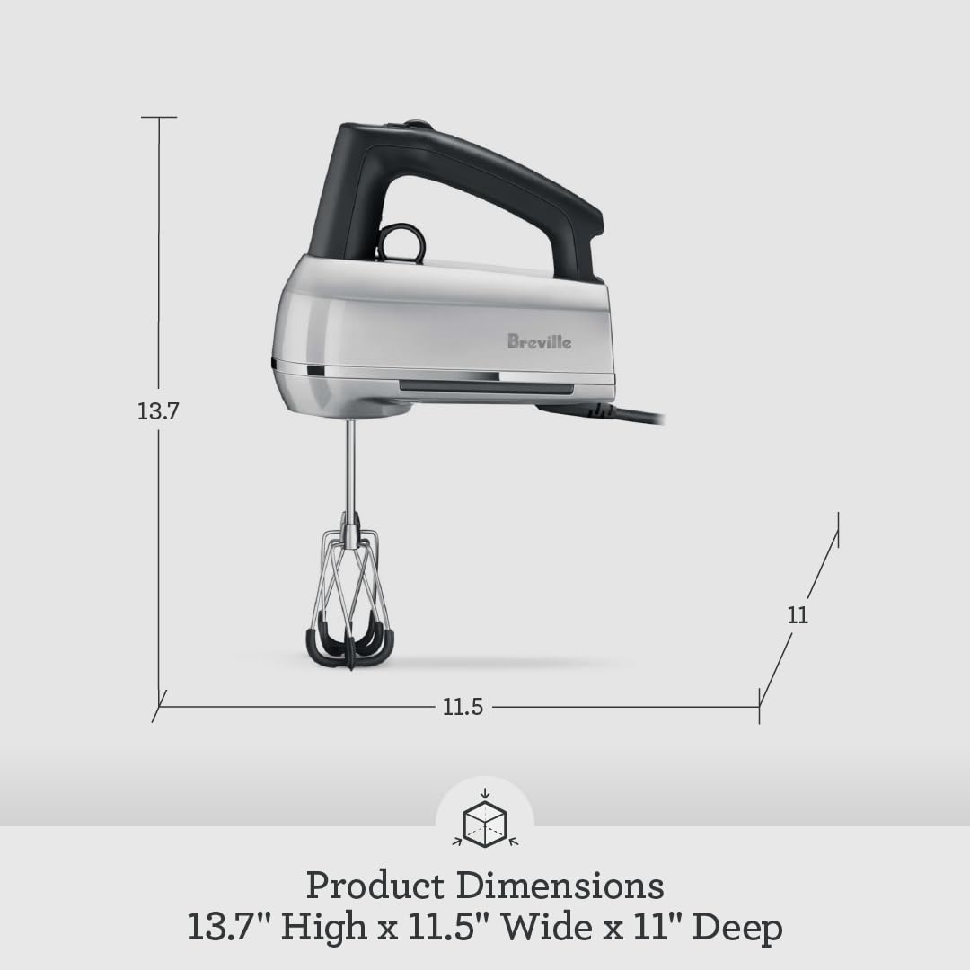 240W Hand Mixer with 9-Speed Control & Scraper Beaters