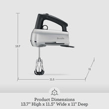 240W Hand Mixer with 9-Speed Control & Scraper Beaters