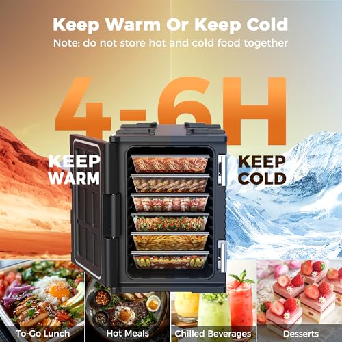 95QT Food Warmer with Wheels & Stainless Steel Latch