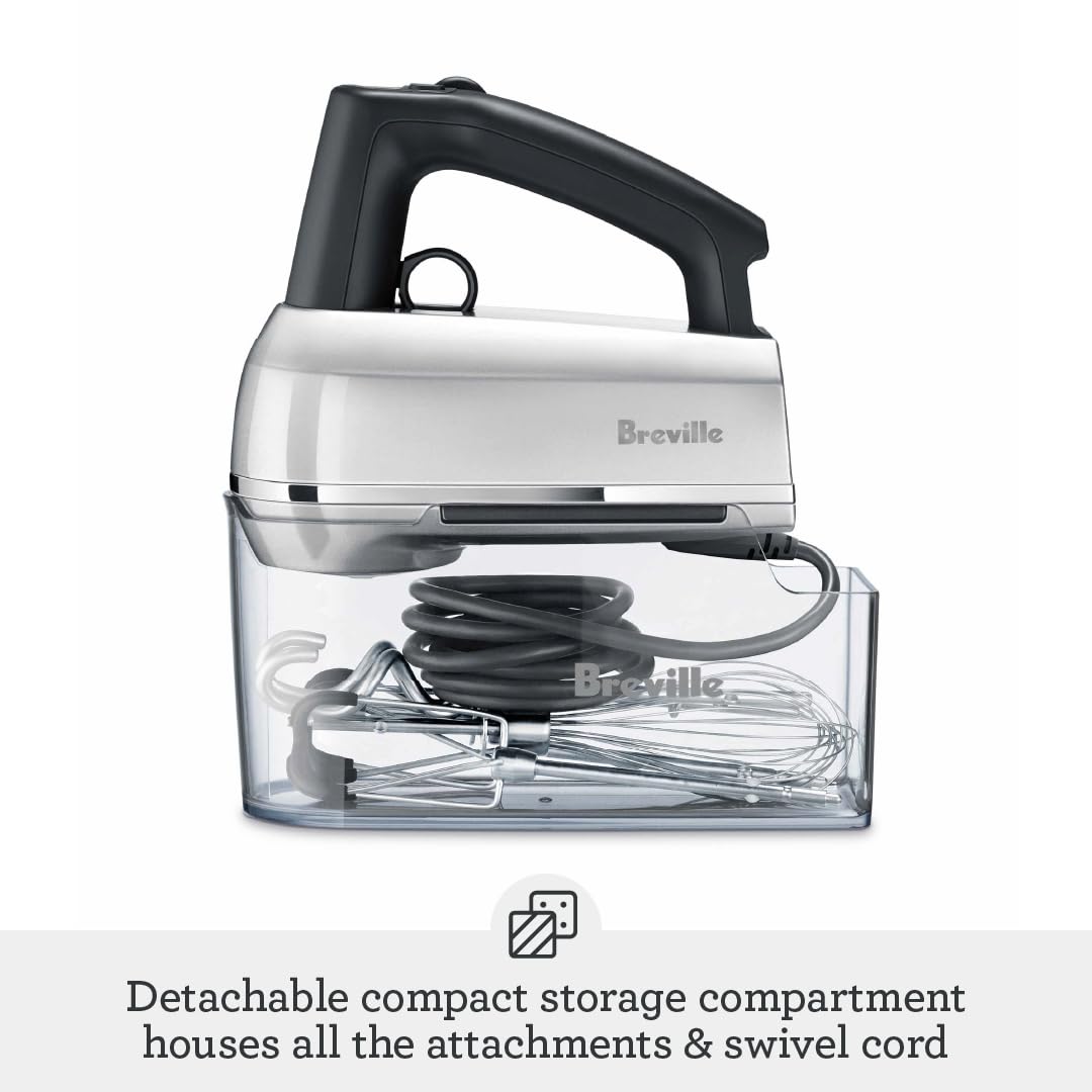240W Hand Mixer with 9-Speed Control & Scraper Beaters