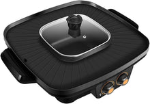 2-in-1 Smokeless Electric Grill & Hot Pot with Dual Temperature Control