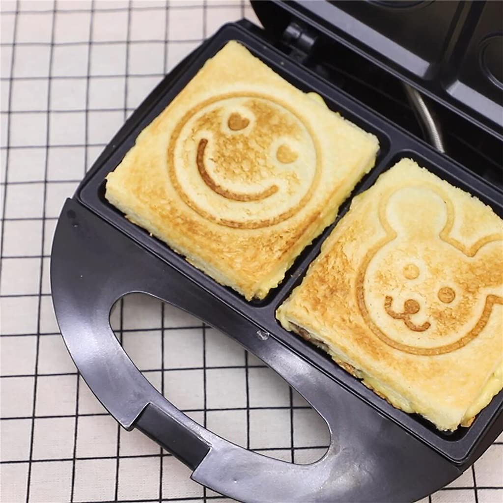 Electric Nonstick Waffle & Sandwich Maker