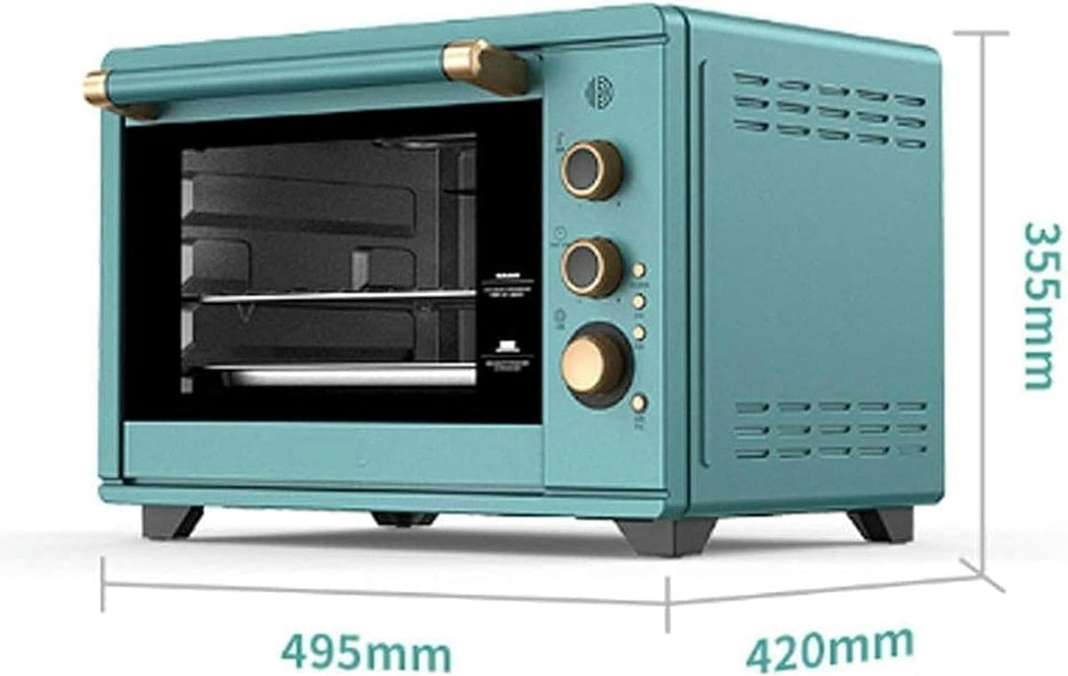 1800W Mini Oven with Adjustable Temperature, 28–230°C