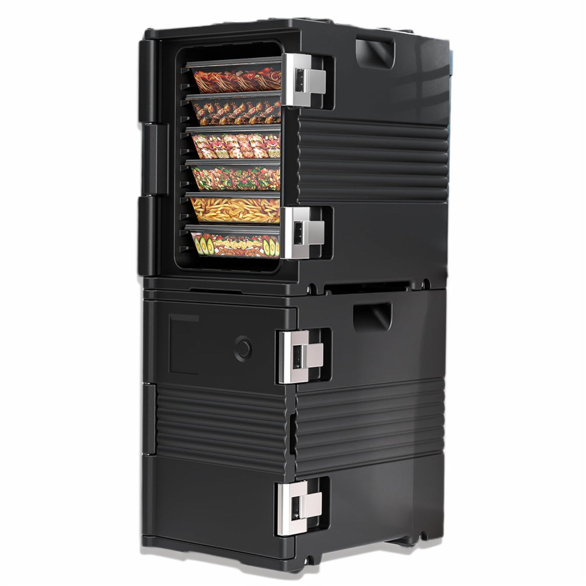 95QT Food Warmer with Wheels & Stainless Steel Latch