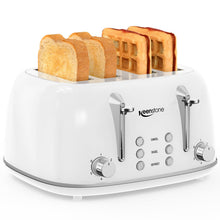Retro 2-Slice Stainless Steel Toaster with 6 Browning Settings