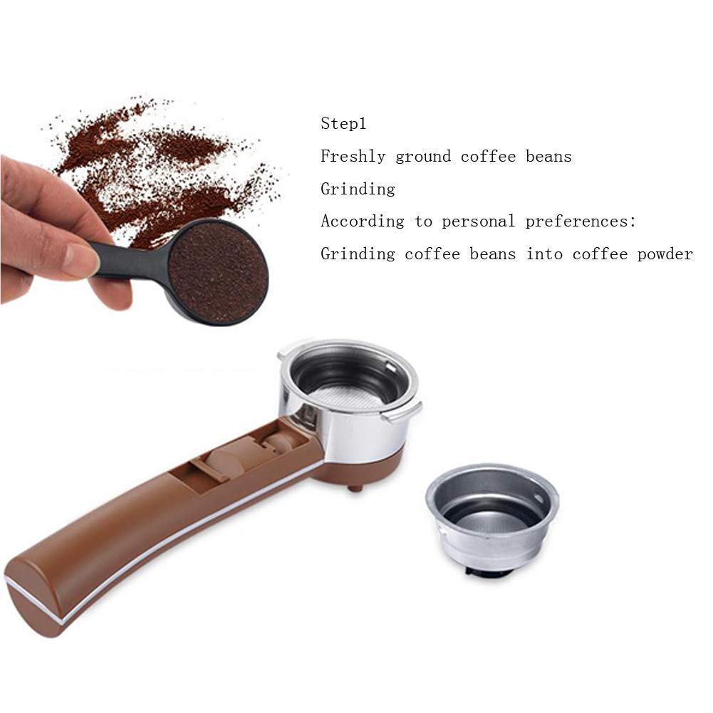 Retro Semi-Automatic Espresso Machine with Milk Frother