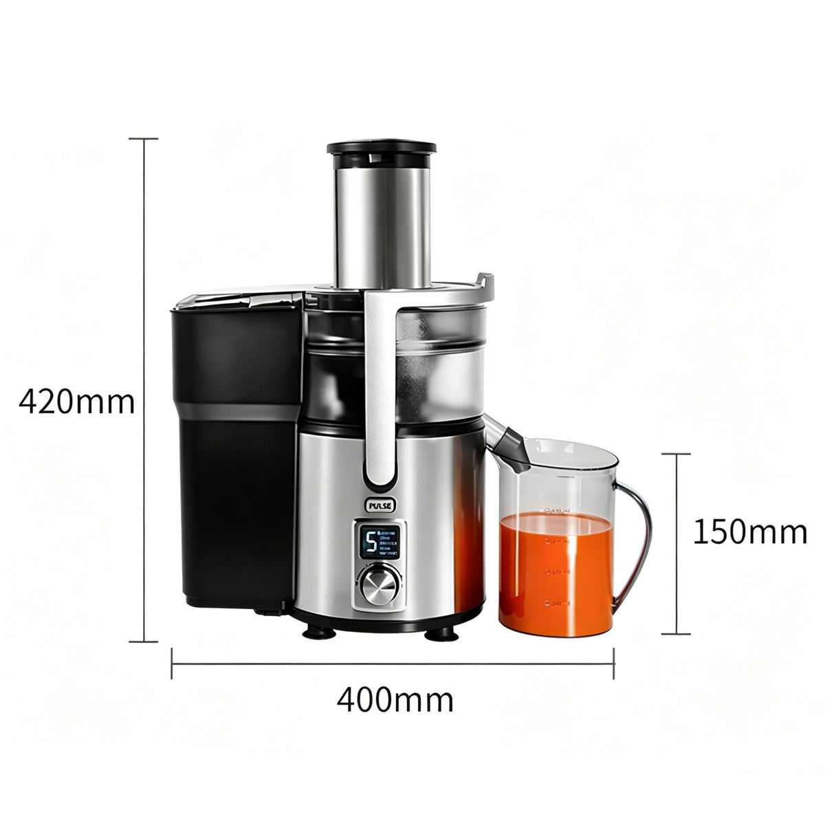 1250W Centrifugal Juicer with 3.34-Inch Wide Feed Chute