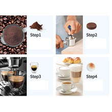 Retro Semi-Automatic Espresso Machine with Milk Frother