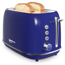 Retro 2-Slice Stainless Steel Toaster with 6 Browning Settings
