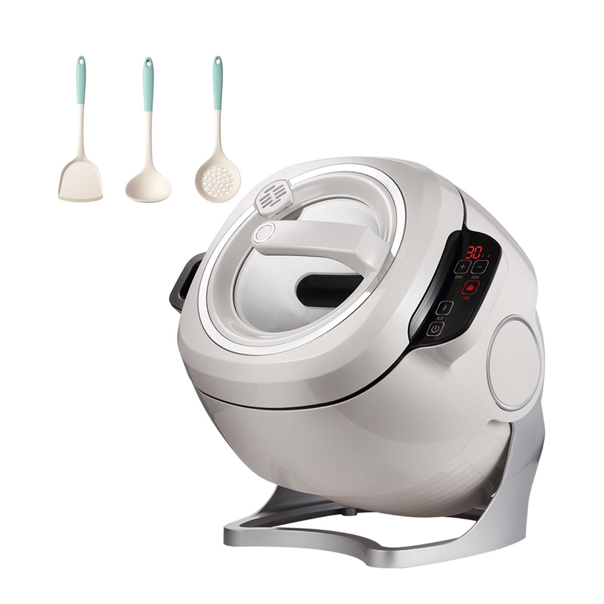 360° Automatic Rotating Cooking Pot for Stir-Frying & Stewing