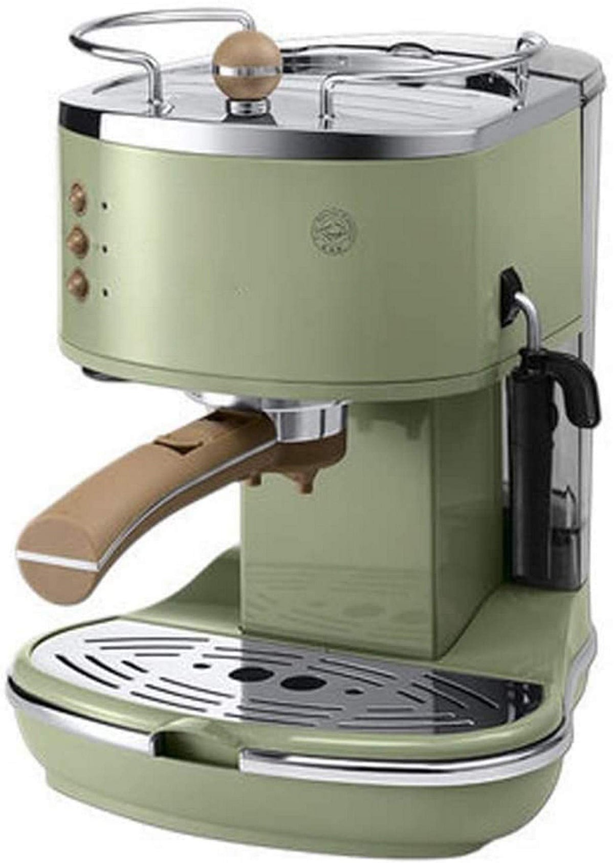 Retro Semi-Automatic Espresso Machine with Milk Frother