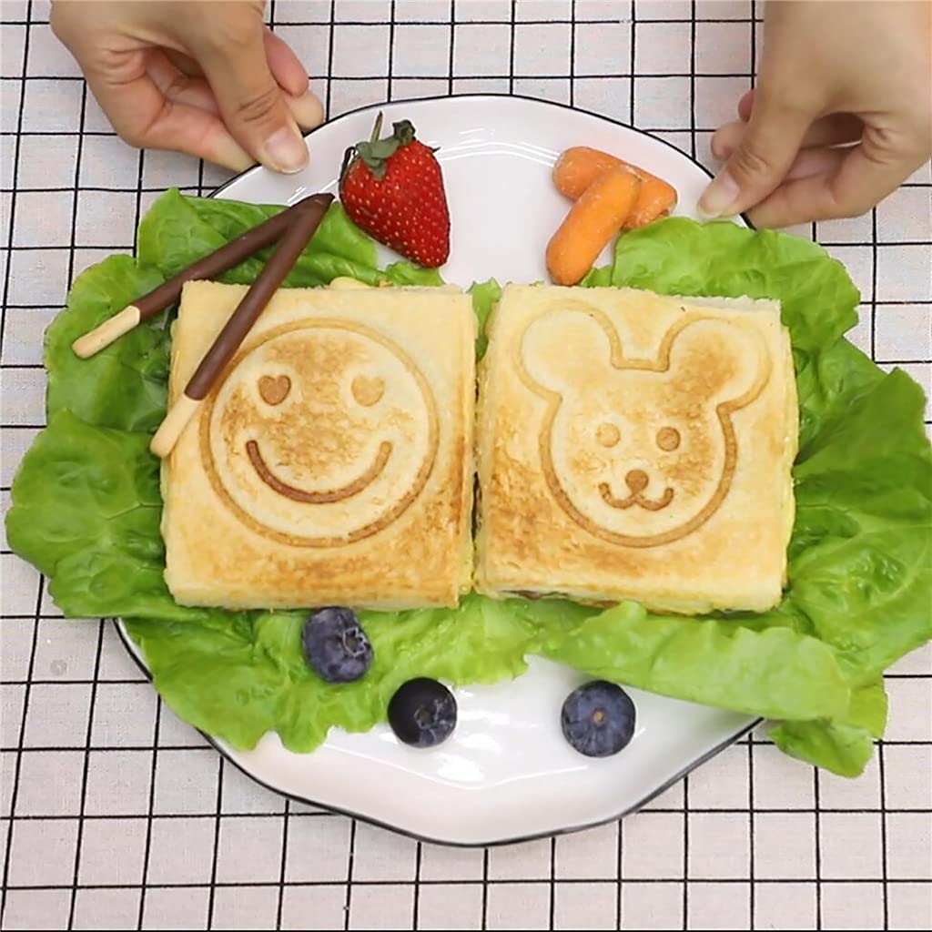 Electric Nonstick Waffle & Sandwich Maker