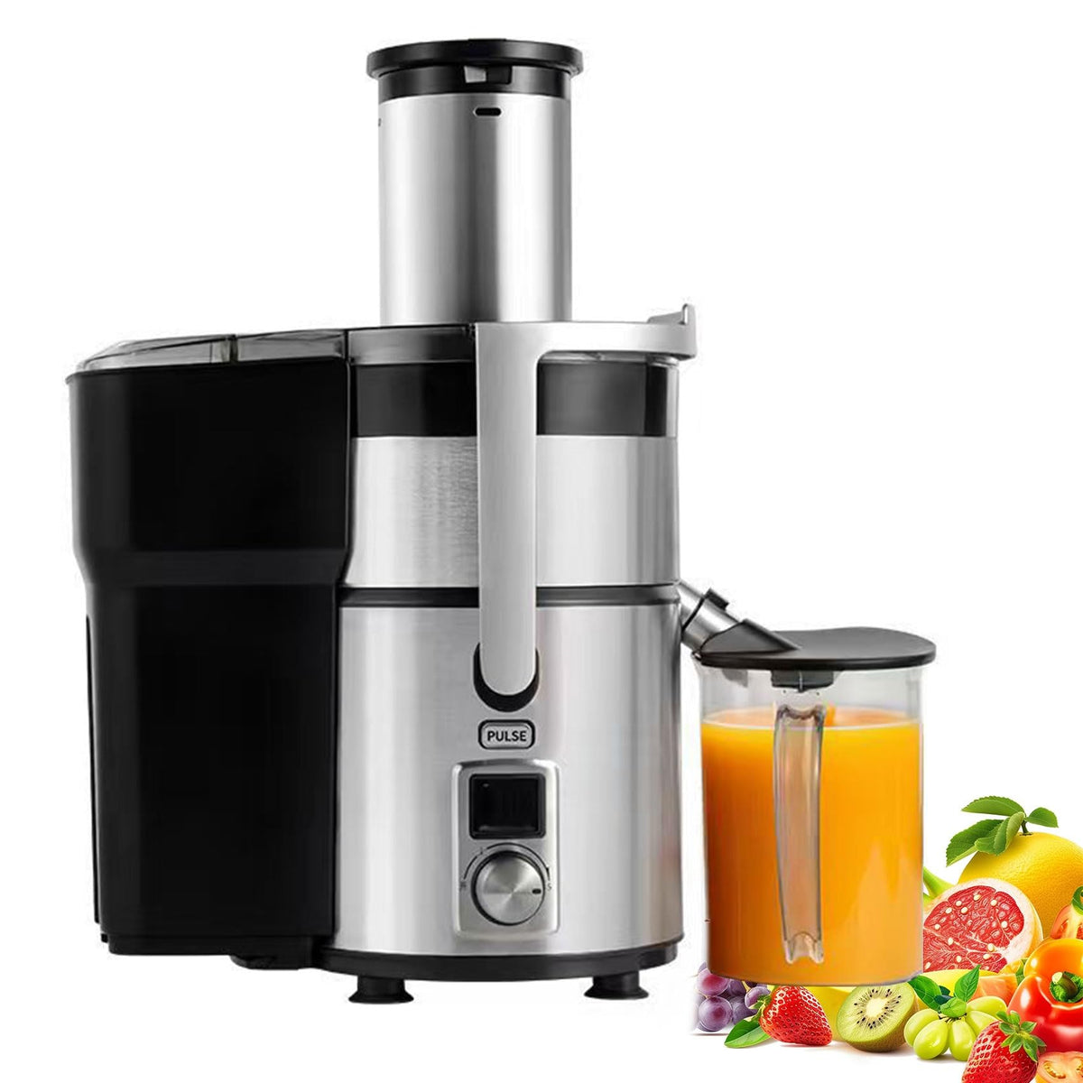 1250W Centrifugal Juicer with 3.34-Inch Wide Feed Chute