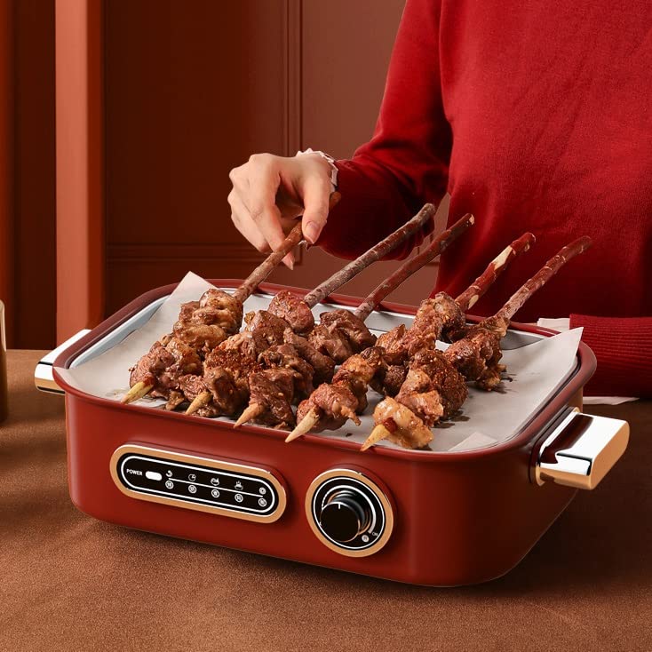 Multifunction Electric Hot Pot, Grill & Steamer Cooker
