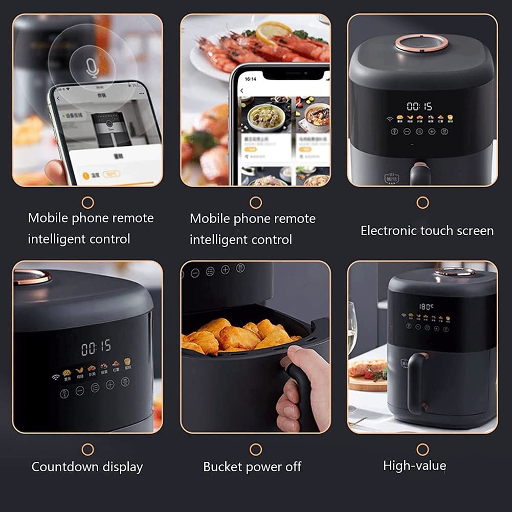 3L Digital Air Fryer with 6 Presets, 1300W