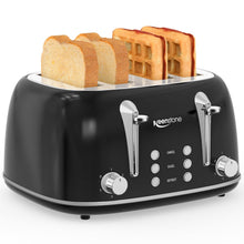 Retro 2-Slice Stainless Steel Toaster with 6 Browning Settings