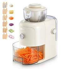 FOHERE Electric Cheese Grater, 6 in 1 Slicer Shredder for Kitchen