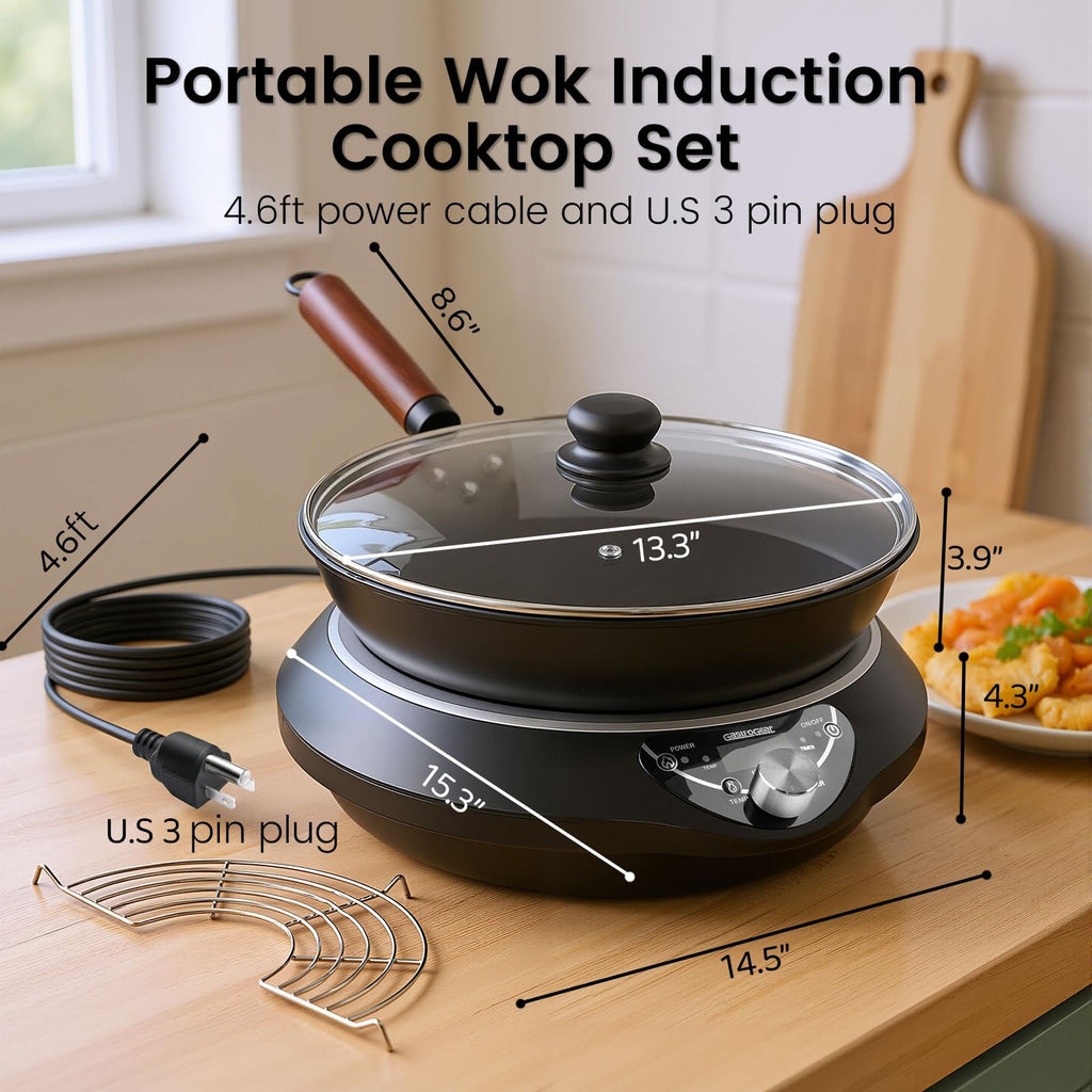 Professional Commercial Induction Wok Cooktop