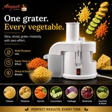 1000W Electric Vegetable Grater & Slicer with 4 Stainless Steel Blades