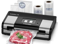 95kPa Automatic Vacuum Sealer with Dry & Moist Modes and Built-In Cutter