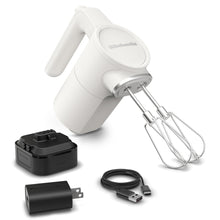 Cordless Hand Mixer with 7-Speed Control & Stainless Steel Beaters