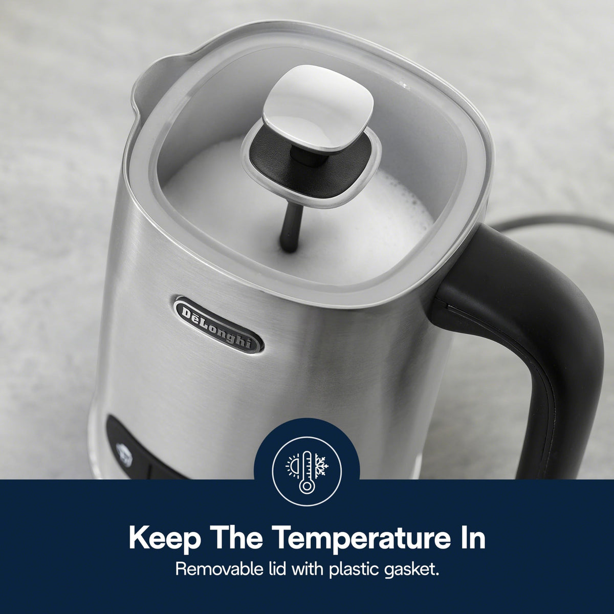 Hot & Cold Milk Frother with Adjustable Froth & Temperature