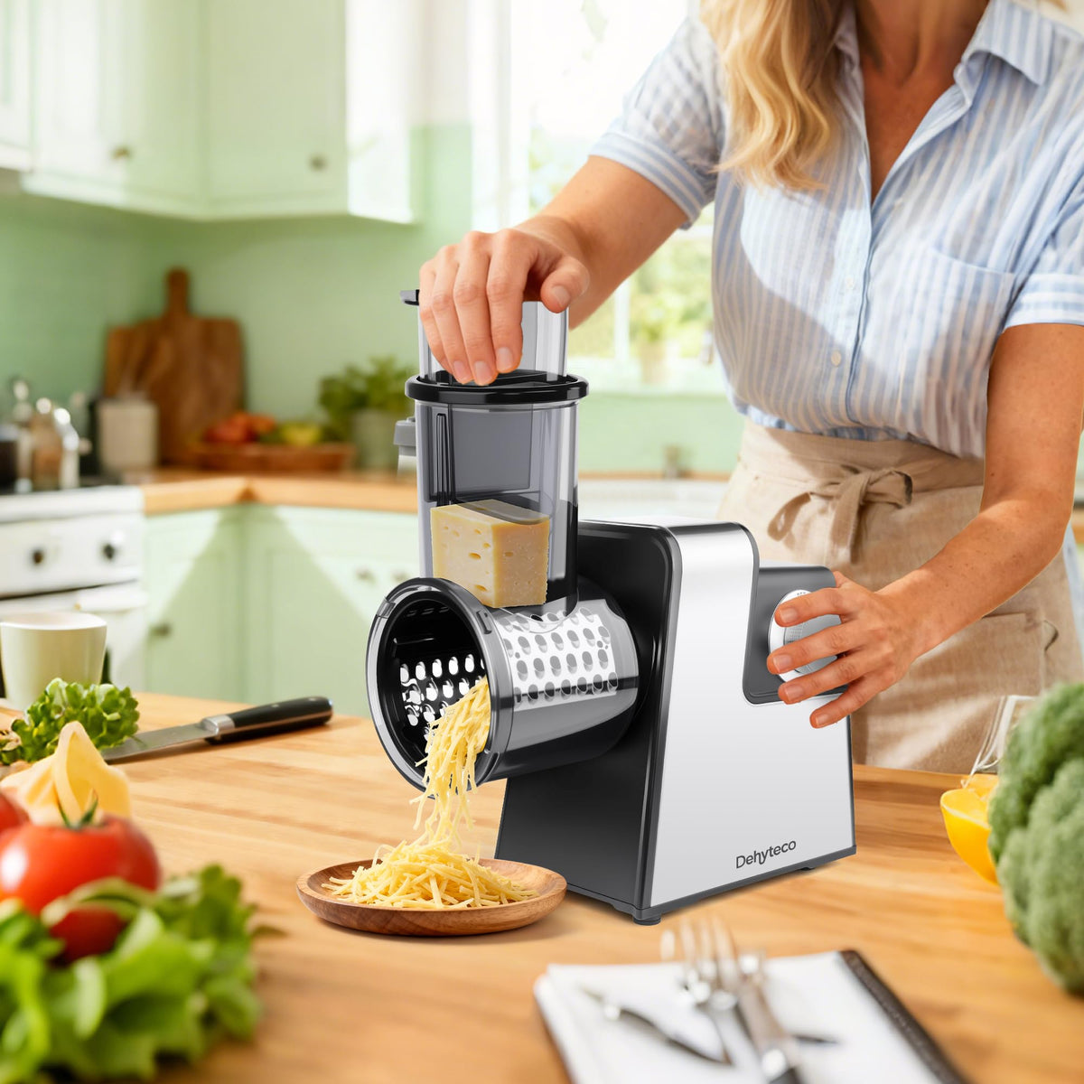 7-in-1 Electric Cheese Grater, Slicer & Shredder