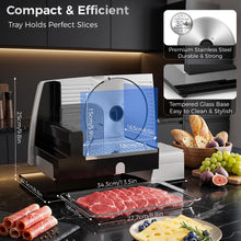 160W Electric Meat Slicer with Adjustable 0–22mm Thickness & 2 Blades