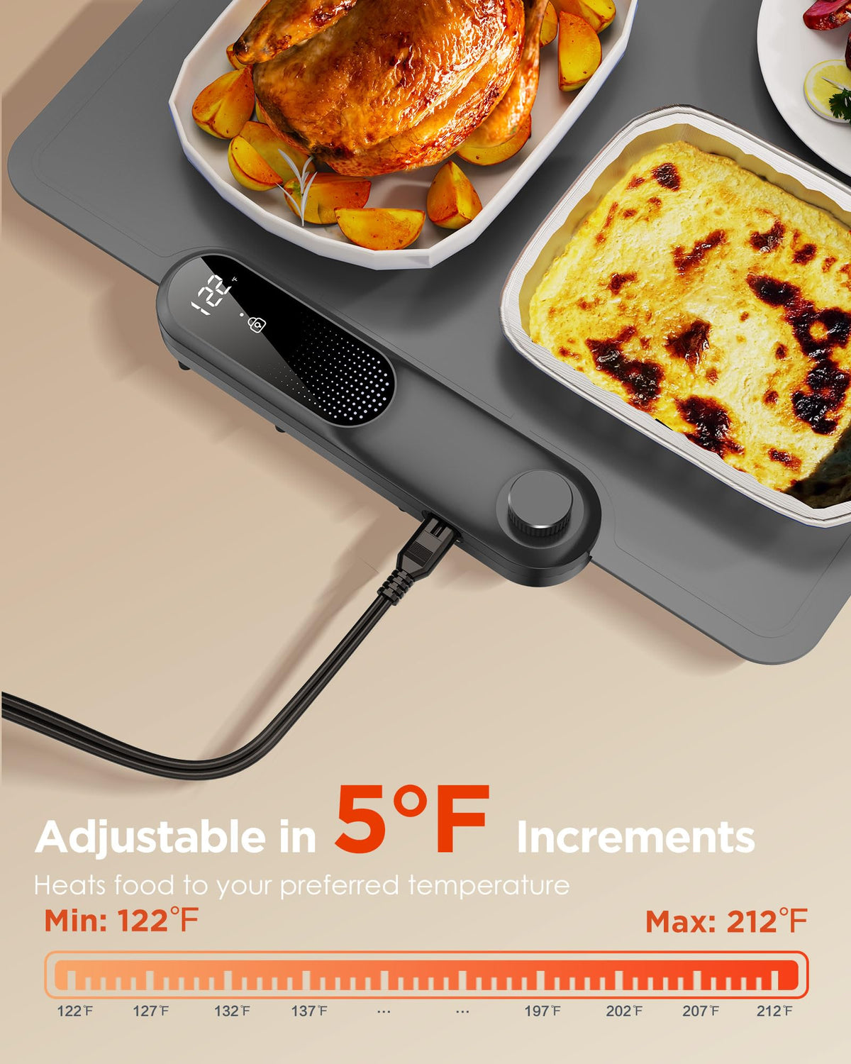 FEPPO XXL 35”x16” Food Warming Mat