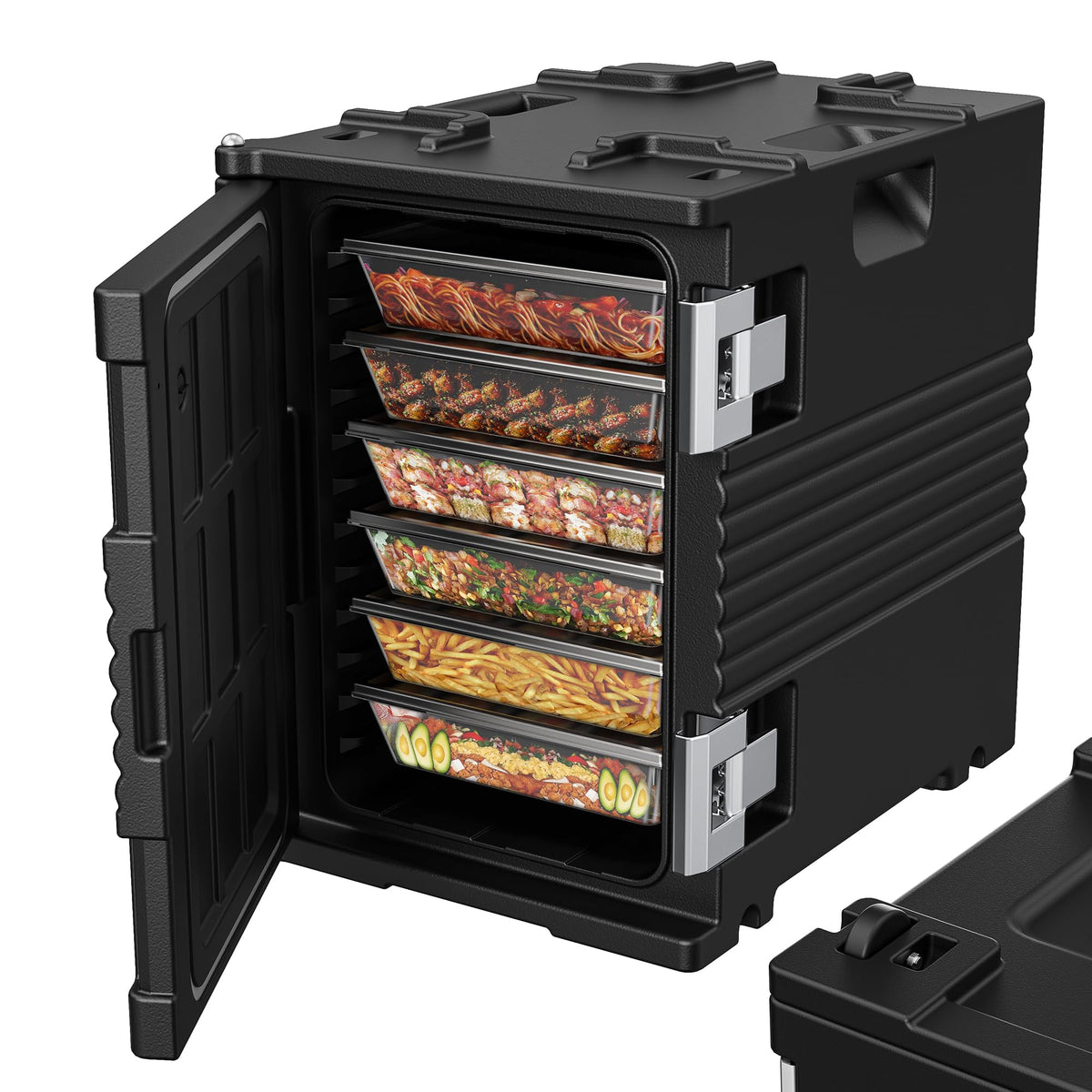 95QT Food Warmer with Wheels & Stainless Steel Latch