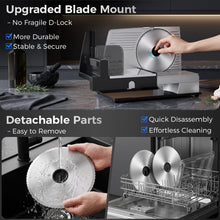 160W Electric Meat Slicer with Adjustable 0–22mm Thickness & 2 Blades