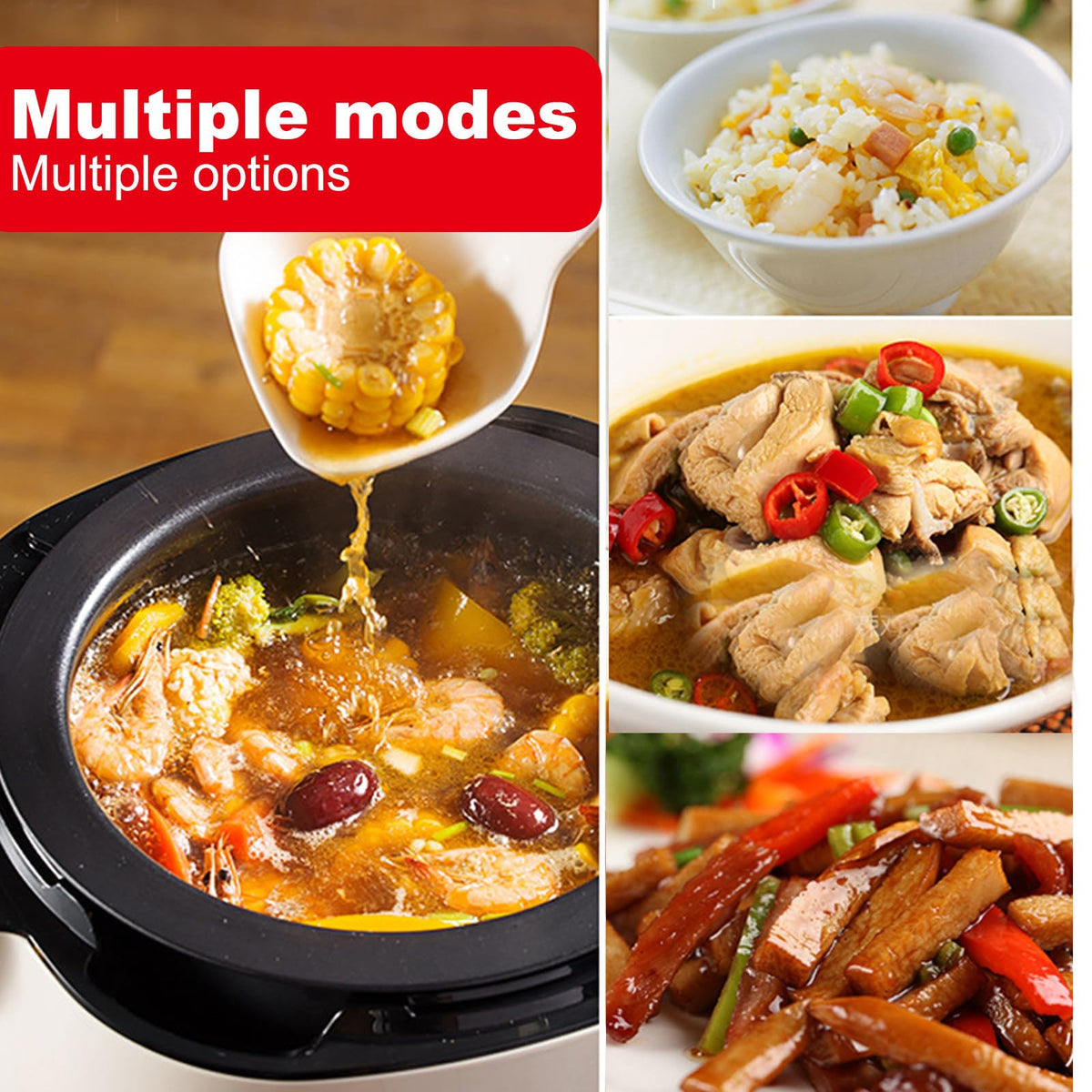 360° Automatic Rotating Cooking Pot for Stir-Frying & Stewing