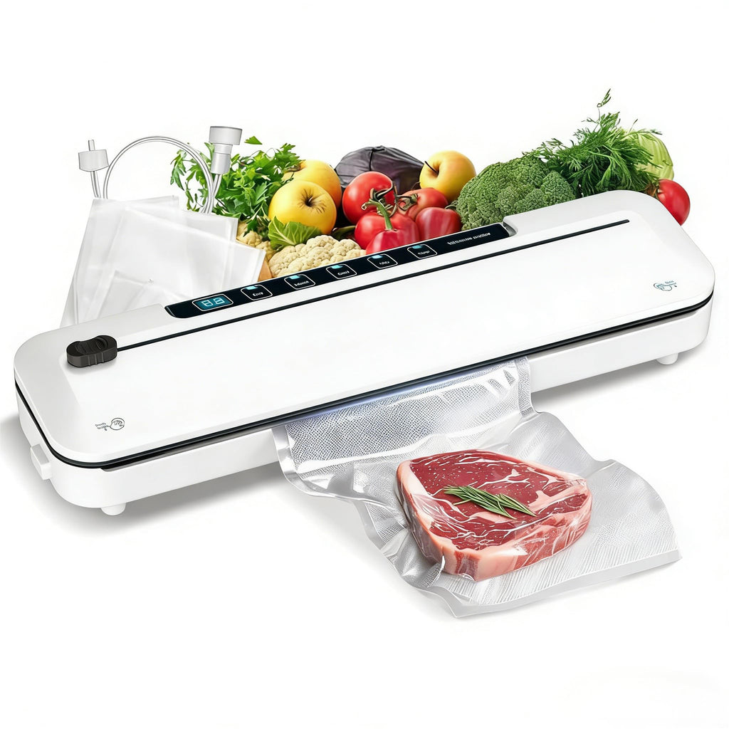 Vacuum Sealer Machine 75KPa, 6-in-1 Dry/Moist Modes, Digital Timer