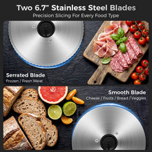 160W Electric Meat Slicer with Adjustable 0–22mm Thickness & 2 Blades