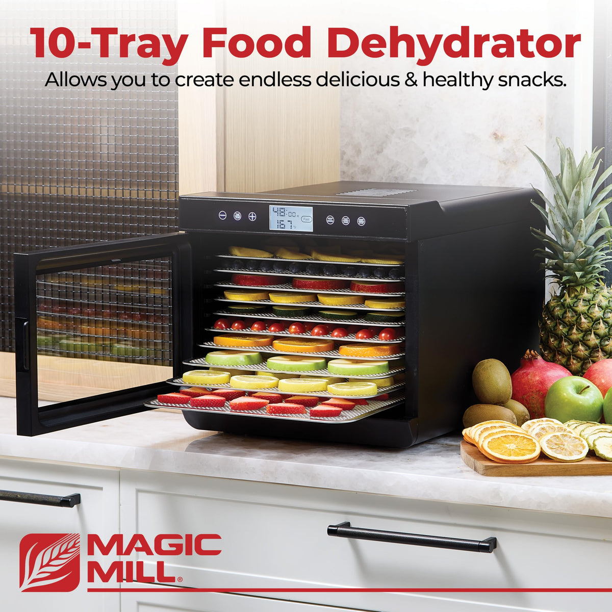 Digital Food Dehydrator with 48-Hour Timer & Adjustable Temperature
