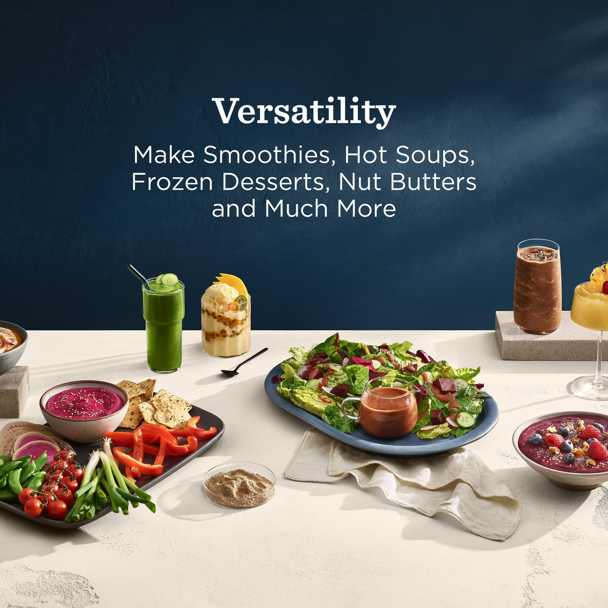 Professional Blender with 10 Preset Programs & 48oz Container